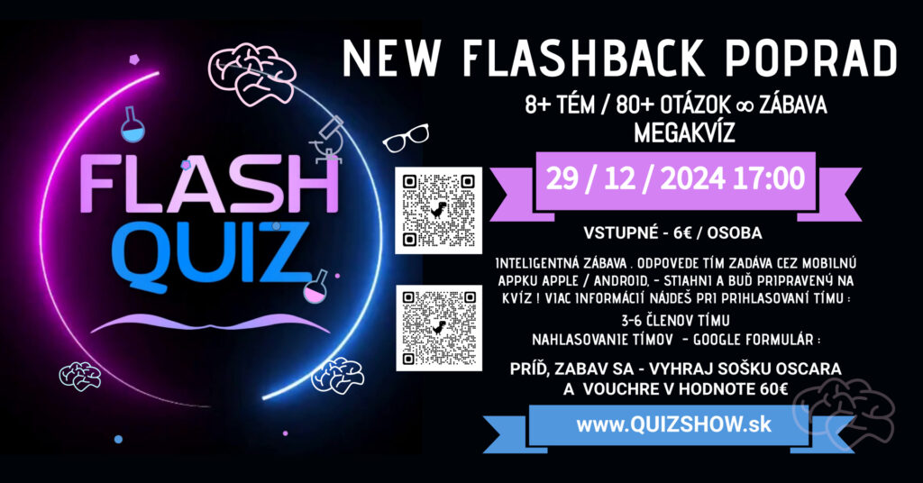 kvíz poprad new flashback